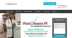 Desktop Screenshot of plasticsurgerypv.com