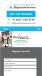Mobile Screenshot of plasticsurgerypv.com
